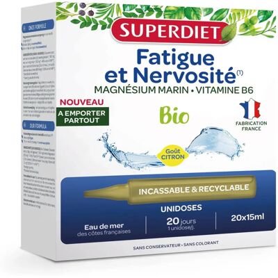 Superdiet Magnesium Marin + Vitamin B6 20 Ampullen Superdiet Magnesium Marin + Vitamin B6 20 Ampullen
