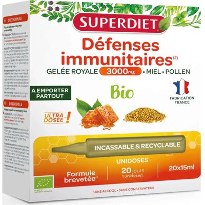 Superdiet Gelée Royale 3000 mg Bio - 20 Einzelportionen Superdiet Gelée Royale 3000 mg Bio - 20 Einzelportionen