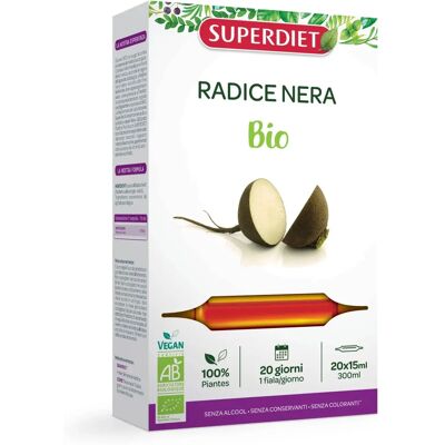 Superdiet Radice Nera Bio - Unterstützt Verdauung & Entgiftung - 20x15ml Superdiet Radice Nera Bio - Unterstützt Verdauung & Entgiftung - 20x15ml
