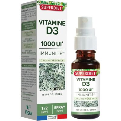 SuperDiet Vitamin D3 Spray - Ergänzung für Immun- & Knochengesundheit SuperDiet Vitamin D3 Spray - Ergänzung für Immun- & Knochengesundheit