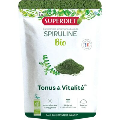 Superdiet Bio Spirulina Pulver 200g - Superfood Superdiet Bio Spirulina Pulver 200g - Superfood