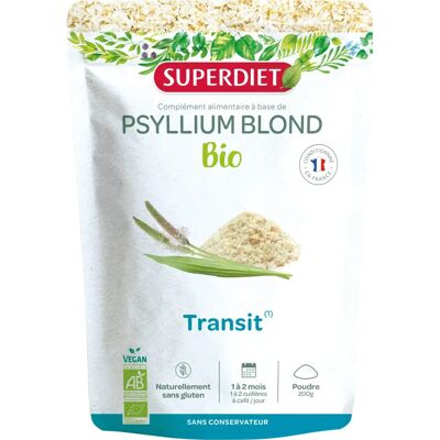 Superdiet Psyllium Blond Bio - Soutient la digestion - Publicité Superdiet Psyllium Blond Bio - Soutient la digestion - Publicité