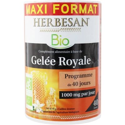 Herbesan Gelée Royale Bio 40g - Soutien Immunitaire - Publicité Herbesan Gelée Royale Bio 40g - Soutien Immunitaire - Publicité