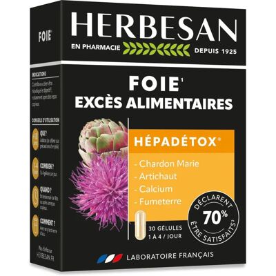 Herbesan Gélules Détox Foie - Soutient la santé du foie - Publicité Herbesan Gélules Détox Foie - Soutient la santé du foie - Publicité