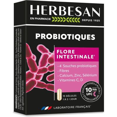 Herbesan Complément Probiotique - Soutient la flore intestinale et l'immunité - Publicité Herbesan Complément Probiotique - Soutient la flore intestinale et l'immunité - Publicité