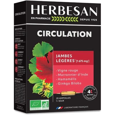 Ampoules Circulation Herbesan - Compléments alimentaires - Publicité Ampoules Circulation Herbesan - Compléments alimentaires - Publicité