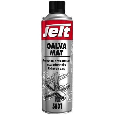 Spray de galvanisation Jelt - Argent brillant - 650ml - Aérosol - Publicité Spray de galvanisation Jelt - Argent brillant - 650ml - Aérosol - Publicité