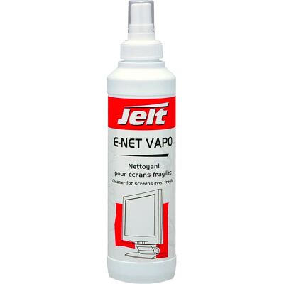 Jelt E-NET Vaporisateur - Nettoyant écran - 0,25L - Publicité Jelt E-NET Vaporisateur - Nettoyant écran - 0,25L - Publicité