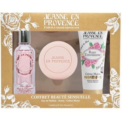 Jeanne en Provence Rose Geschenkset - Eau de Parfum, Handcreme, Seife Jeanne en Provence Rose Geschenkset - Eau de Parfum, Handcreme, Seife
