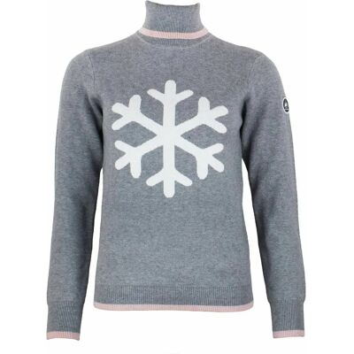 Peak Mountain Pullover - Aflake, Grau - Damenpullover Peak Mountain Pullover - Aflake, Grau - Damenpullover