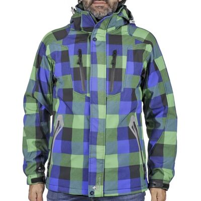 Peak Mountain Cina Vert Softshell-Jacke - Softshell-Jacke Peak Mountain Cina Vert Softshell-Jacke - Softshell-Jacke