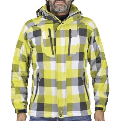 Peak Mountain Cina Softshell-Jacke - Schwarz - Herren - XL Peak Mountain Cina Softshell-Jacke - Schwarz - Herren - XL