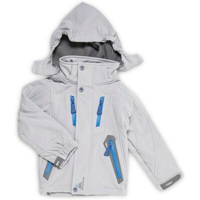 Peak Mountain Ecilo Softshell Jas - Grijs Peak Mountain Ecilo Softshell Jas - Grijs