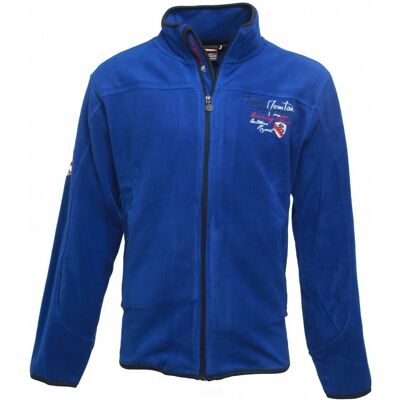 Παλτό από fleece Peak Mountain Conac Μπλε XL - Άνδρας Παλτό από fleece Peak Mountain Conac Μπλε XL - Άνδρας