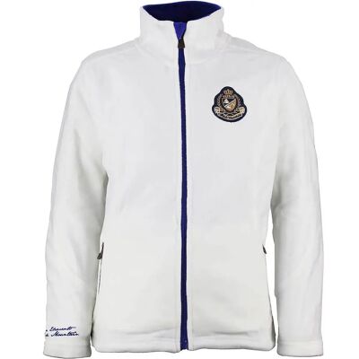 Peak Mountain Fasak Witte fleecejacke - Meisje Peak Mountain Fasak Witte fleecejacke - Meisje