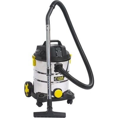 FARTOOLS NET-UP25I 1400W 16Kpa Aspirateur - Humide/Sec, 25L Réservoir en Acier - Publicité FARTOOLS NET-UP25I 1400W 16Kpa Aspirateur - Humide/Sec, 25L Réservoir en Acier - Publicité
