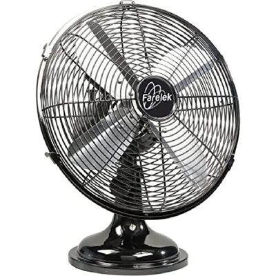 Ventilateur FARELEK Argenté 35 W - Ø30cm Oscillant - Publicité Ventilateur FARELEK Argenté 35 W - Ø30cm Oscillant - Publicité