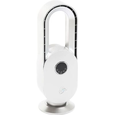 Ventilateur sur pied FARELEK 45W Blanc et Argent - Silencieux, Télécommande, 3 Vitesses - Publicité Ventilateur sur pied FARELEK 45W Blanc et Argent - Silencieux, Télécommande, 3 Vitesses - Publicité