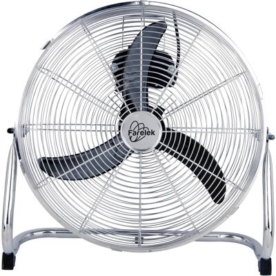 Farelek Louisiane - Noir, Chrome - Ventilateur Industriel - Publicité Farelek Louisiane - Noir, Chrome - Ventilateur Industriel - Publicité