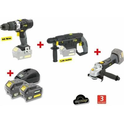 Fartools X-FIT PACK Gros œuvre - Perceuse, Marteau Perfo & Meuleuse Fartools X-FIT PACK Gros œuvre - Perceuse, Marteau Perfo & Meuleuse