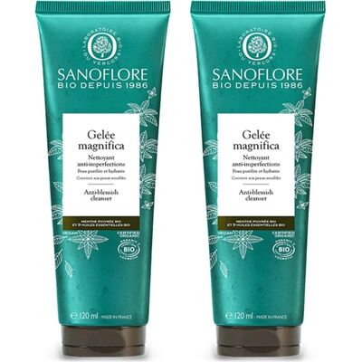 Nettoyant Visage Bio Magnifica de Sanoflore - Purifiant et Hydratant - Publicité Nettoyant Visage Bio Magnifica de Sanoflore - Purifiant et Hydratant - Publicité