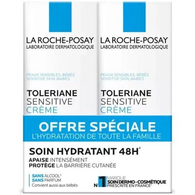 Crème Hydratante Toleriane Sensitive La Roche-Posay - Peau sensible - Publicité Crème Hydratante Toleriane Sensitive La Roche-Posay - Peau sensible - Publicité