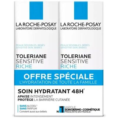 Crème Hydratante Tolériane Sensitive Riche La Roche-Posay - Peaux sensibles - Publicité Crème Hydratante Tolériane Sensitive Riche La Roche-Posay - Peaux sensibles - Publicité