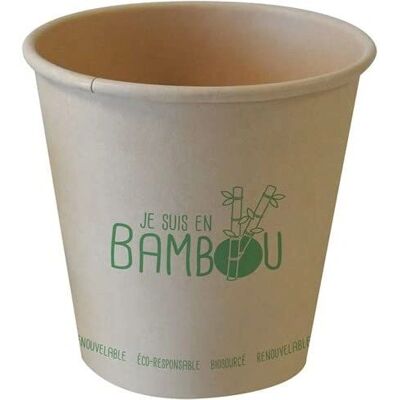 FourniResto Gobelet Bambou 25cl Lot de 50 - Publicité FourniResto Gobelet Bambou 25cl Lot de 50 - Publicité