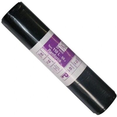 Sphere - 20 Sacs poubelle renforcés 110L - 55 Microns - Publicité Sphere - 20 Sacs poubelle renforcés 110L - 55 Microns - Publicité