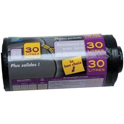 Sacs poubelle renforcés SPHERE 30L - Sacs poubelle - Publicité Sacs poubelle renforcés SPHERE 30L - Sacs poubelle - Publicité