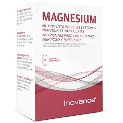 Magnesio Inovance Modelo 60 Comprimidos - Complemento para Estrés y Fatiga Magnesio Inovance Modelo 60 Comprimidos - Complemento para Estrés y Fatiga