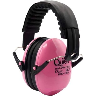 Casque Anti-Bruit Enfants Rose Quies - Publicité Casque Anti-Bruit Enfants Rose Quies - Publicité