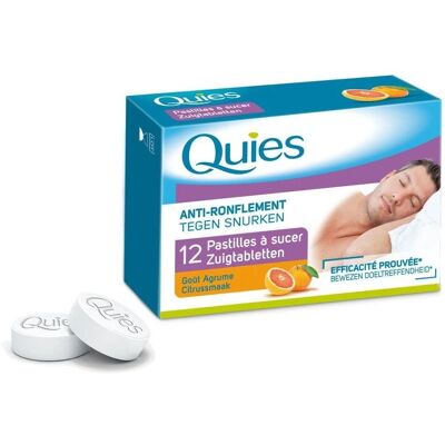 Pastilles Quies Agrumes contre le Ronflement - Pastille - Publicité Pastilles Quies Agrumes contre le Ronflement - Pastille - Publicité