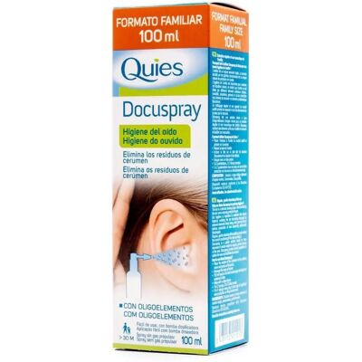 Quies Docuspray Spray de Higiene de Oídos - 100ml Quies Docuspray Spray de Higiene de Oídos - 100ml