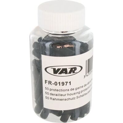 VAR Fahrradrahmenschutz - 50 Stück für 4mm Hüllen - Schwarz VAR Fahrradrahmenschutz - 50 Stück für 4mm Hüllen - Schwarz