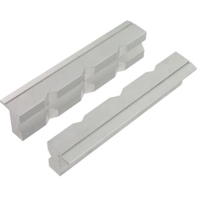 VAR Set de 2 morses en aluminium - 125mm Accessoire pour étau de banc VAR Set de 2 morses en aluminium - 125mm Accessoire pour étau de banc
