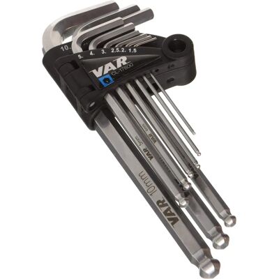 Conjunto de Chaves Allen VAR - 1,5 a 10mm - Ferramentas de bicicleta Conjunto de Chaves Allen VAR - 1,5 a 10mm - Ferramentas de bicicleta