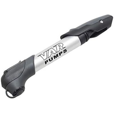 Pompe Mini Télescopique en Aluminium VAR pour Vélo - 80psi Étui - Publicité Pompe Mini Télescopique en Aluminium VAR pour Vélo - 80psi Étui - Publicité
