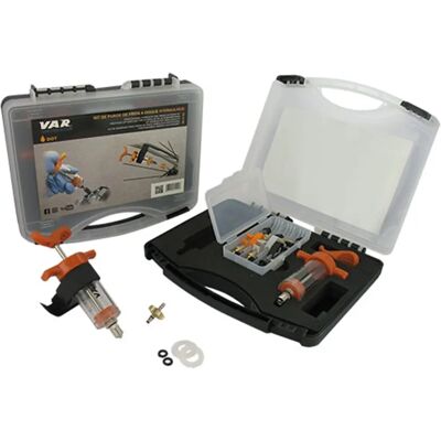 VAR Kit di sgonfiaggio freni - Compatibile con fluido DOT VAR Kit di sgonfiaggio freni - Compatibile con fluido DOT