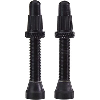 Set de Válvulas Tubeless de Aluminio VAR - 35mm - Negro Set de Válvulas Tubeless de Aluminio VAR - 35mm - Negro