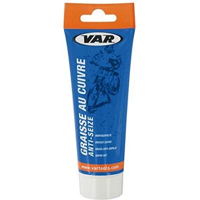 Graisse cuivre VAR pour entretien vélo - 100ml - Publicité Graisse cuivre VAR pour entretien vélo - 100ml - Publicité