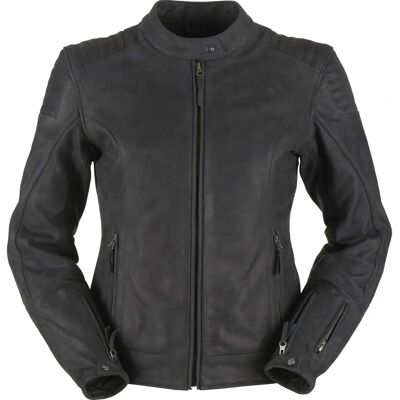 Furygan Debbie Chaqueta de Cuero para Mujeres - Negra - M Furygan Debbie Chaqueta de Cuero para Mujeres - Negra - M