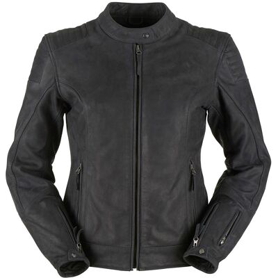 Furygan Debbie Damen Motorrad Lederjacke - Schwarz - XL Furygan Debbie Damen Motorrad Lederjacke - Schwarz - XL