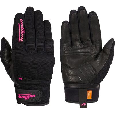 Guantes de moto Furygan Jet D3o - Rosa/Negro - Protección contra impactos Guantes de moto Furygan Jet D3o - Rosa/Negro - Protección contra impactos