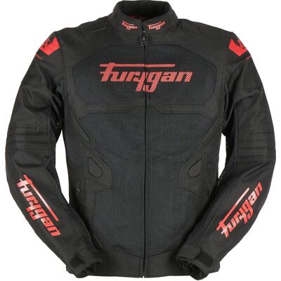 Furygan Atom Vented Evo Giacca tessile da moto - Nero Rosso - 3XL Furygan Atom Vented Evo Giacca tessile da moto - Nero Rosso - 3XL