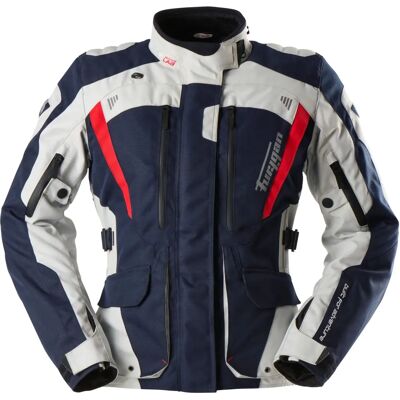 Veste moto Furygan Apalaches Lady Evo Bleu-Beige-Rouge - Veste de moto Veste moto Furygan Apalaches Lady Evo Bleu-Beige-Rouge - Veste de moto