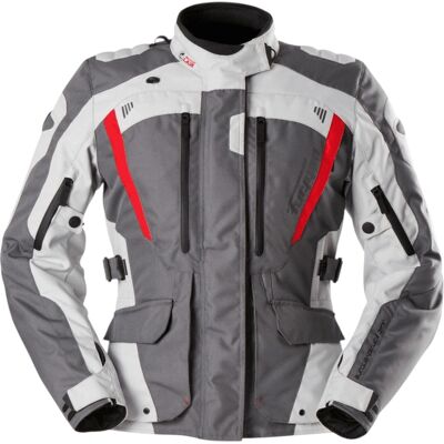 Veste Furygan Apalaches Lady Evo Gris Perle Rouge - Veste Veste Furygan Apalaches Lady Evo Gris Perle Rouge - Veste