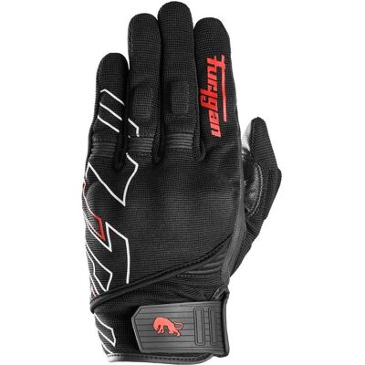 Guantes de moto Furygan Jet Neon D3O - Negro Blanco Rojo - 2XL Guantes de moto Furygan Jet Neon D3O - Negro Blanco Rojo - 2XL