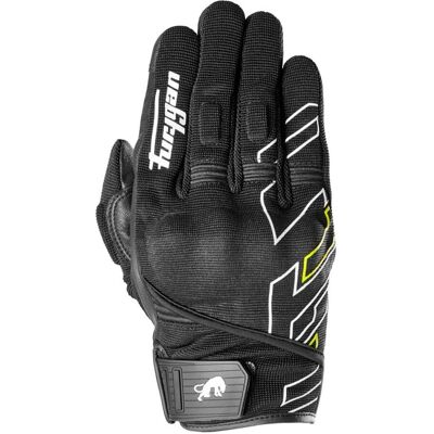 Guanti Moto Furygan Jet Neon D3O - Nero-Bianco-Giallo fluorescente Guanti Moto Furygan Jet Neon D3O - Nero-Bianco-Giallo fluorescente
