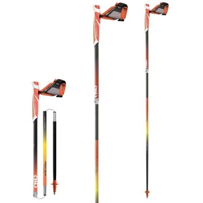 TSL Trail Carbon 4 Cork Fire Orange - Bâton de randonnée - Publicité TSL Trail Carbon 4 Cork Fire Orange - Bâton de randonnée - Publicité